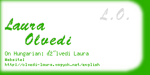 laura olvedi business card